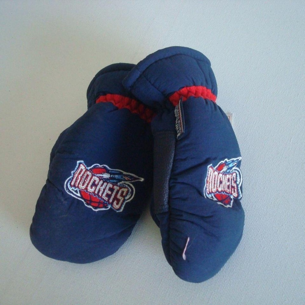 HOUSTON ROCKETS MITTENS GLOVES VINTAGE 00S Y2K L3